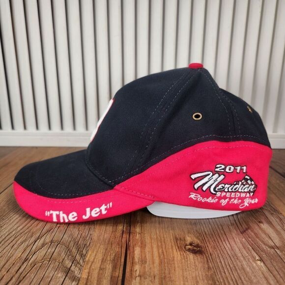 #12 Johnny Giesler "The Jet" 2011 NSRA Fitted OSFM Hat Cap Black Red Racing Cars - Picture 6 of 11